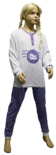 Lunatex Meisjes Pyjama Grey Melée/Blue 98085 | 24980