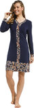 Pastunette DeLuxe Dames Nachthemd Dark Blue 15212-318-3 | 25497