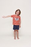 Charlie Choe Jongens Shortama Oranje Adelaar 26186