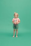 Charlie Choe Meisjes Shortama Roze/Groen 26183