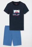 Schiesser Jongens Shortama Donkerblauw 26177
