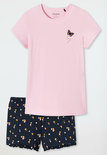 Schiesser Meisjes Shortama Rosa 26244