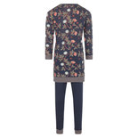 Charlie Choe Meisjes Pyjama Long Pullover Set Blauw Bloemen F41018-41 | 25018