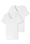 Schiesser Men 95/5 T-Shirts V-hals 2-Pack Wit 173982 | 24814