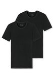 Schiesser Men 95/5 T-Shirts O-hals 2-Pack Zwart 174997 | 26350