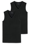 Schiesser Men 95/5 Tanktops V-hals 2-Pack Zwart 173981 | 26351