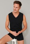 Schiesser Men 95/5 Tanktops V-hals 2-Pack Zwart 173981 | 26351