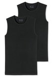 Schiesser Men 95/5 Tanktops 0-hals 2-Pack Zwart 173980 | 26352