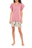 Pink Label Dames Shortama Dusty Flower S1100 | 26222