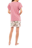 Pink Label Dames Shortama Dusty Flower S1100 | 26222