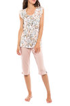 Pink Label Dames Shortama Flower S1128 | 26209