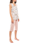 Pink Label Dames Shortama Flower S1128 | 26209