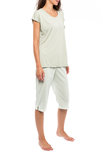 Pink Label Dames Shortama Green S1117 | 26212