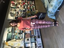 Charlie Choe Dames Pyjamabroek Brown/Pink V43101-38 | 26189