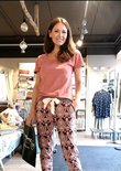 Charlie Choe Dames Pyjamabroek Brown/Pink V43101-38 | 26189