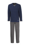 Ceceba Heren Pyjama Blau Melange 30662-5609 | 26462
