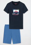 Schiesser Jongens Shortama Donkerblauw 26177