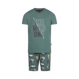 Charlie Choe Jongens Shortama Groen Dieren 26184