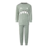 Charlie Choe Jongens Velours Pyjama Smokey Green U45069-42 | 27229
