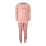 Charlie Choe Meisjes Velours Pyjama Old Pink Stippen U45034-41 | 27222