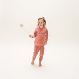 Charlie Choe Meisjes Velours Pyjama Old Pink Stippen U45034-41 | 27222