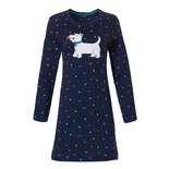Rebelle Dames Nachthemd Scottie Dark Blue 11222-402-2 | 26956