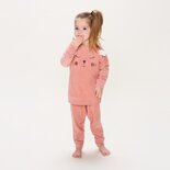 Charlie Choe Meisjes Velours Pyjama Old Pink U45033-41 | 27225