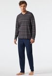 Schiesser Heren Pyjama Dark Grey 178103 | 27365