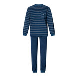 Outfitter Heren Badstof Pyjama Blauw 431307 | 27117