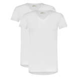 Ten Cate Men Basics T-Shirts V-Neck 2-Pack White 32299 | 26937