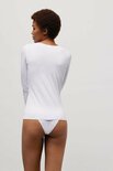 Ysabel Mora Dames Long Sleeve T-Shirt White 10077 | 27327