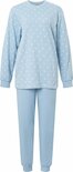 Lunatex Dames Double Jersey Pyjama Lichtblauw 12-4175 | 27075