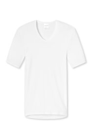 Schiesser Men Original Classics Feinripp T-Shirt V-hals Wit 005123-100 | 26379