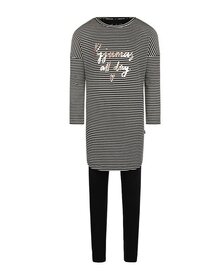 Charlie Choe Meisjes Big Shirt Set Black Q53007-41 | 30606