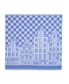 Bunzlau Castle Theedoek Canal Houses Royal Blue 6034 | 25777