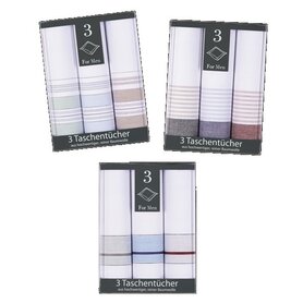 Heren Zakdoeken Dieter  3-Pack Multi 15116
