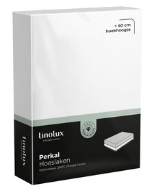 Linolux Perkal Katoen Hoeslaken White | 31737-31738-31739