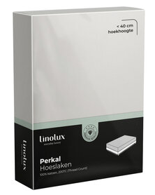Linolux Perkal Katoen Hoeslaken Off-White | 31740-31741-31742