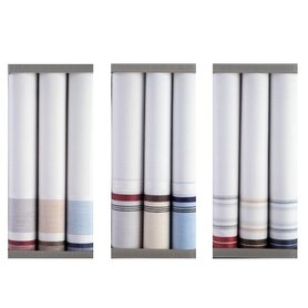 Heren Zakdoeken Leon  3-Pack Multi 10158