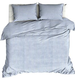 Linolux Dekbedovertrek Vintage Stripe White/Blue DBSLIN2000BL | 29933