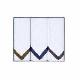Heren Zakdoeken Ulli 3-Pack Wit 31992