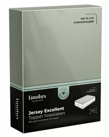 Linolux Jersey Excellent Topper Hoeslaken Light Green BLLNX33 THL450 | 31552