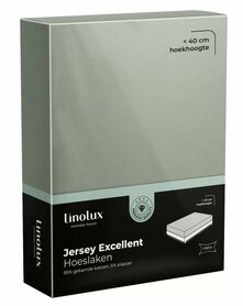 Linolux Jersey Excellent Hoeslaken Light Green BLLNX33-450 | 31550