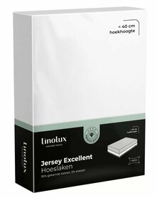 Linolux Jersey Excellent Hoeslaken Wit BLLIV33 | 25156