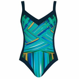 Sunflair Chloorbestendig Badpak Night Blue Turkoise 72036-3023 | 28763-28764-29957-29958