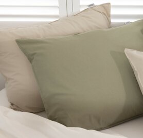 Linolux Kussensloop Washed Cotton Moss SL LIN1133 | 30965