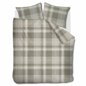 Rivièra Maison Dekbedovertrek Tartan Check Sand 32345