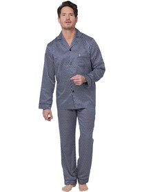 Robson Heren Doorknoop Pyjama Dark Blue 122252-801-1 | 32267