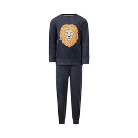 Charlie Choe Jongens Velours Pyjama Navy O57057-42 | 32315