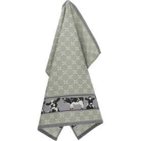Bunzlau Castle Theedoek Cows Dark Green 6318 | 30859